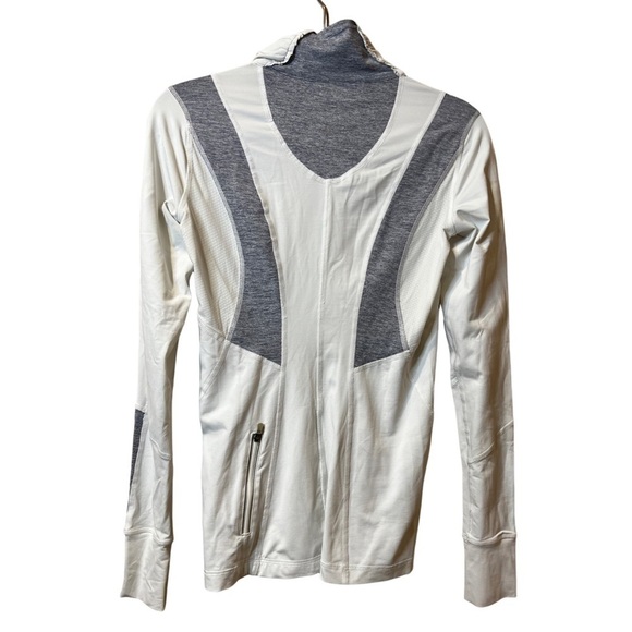 Lululemon Athletica White Grey Half ZIP Pullover 6 - Picture 2 of 4